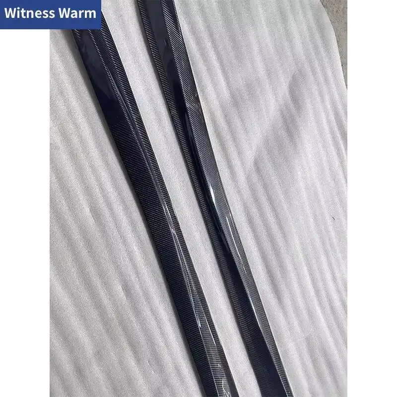 لنيسان R35 GTR ألياف الكربون الجانب تنورة GT-R الجانب شفة مصد السيارة الخائن المئزر طقم الجسم 2017