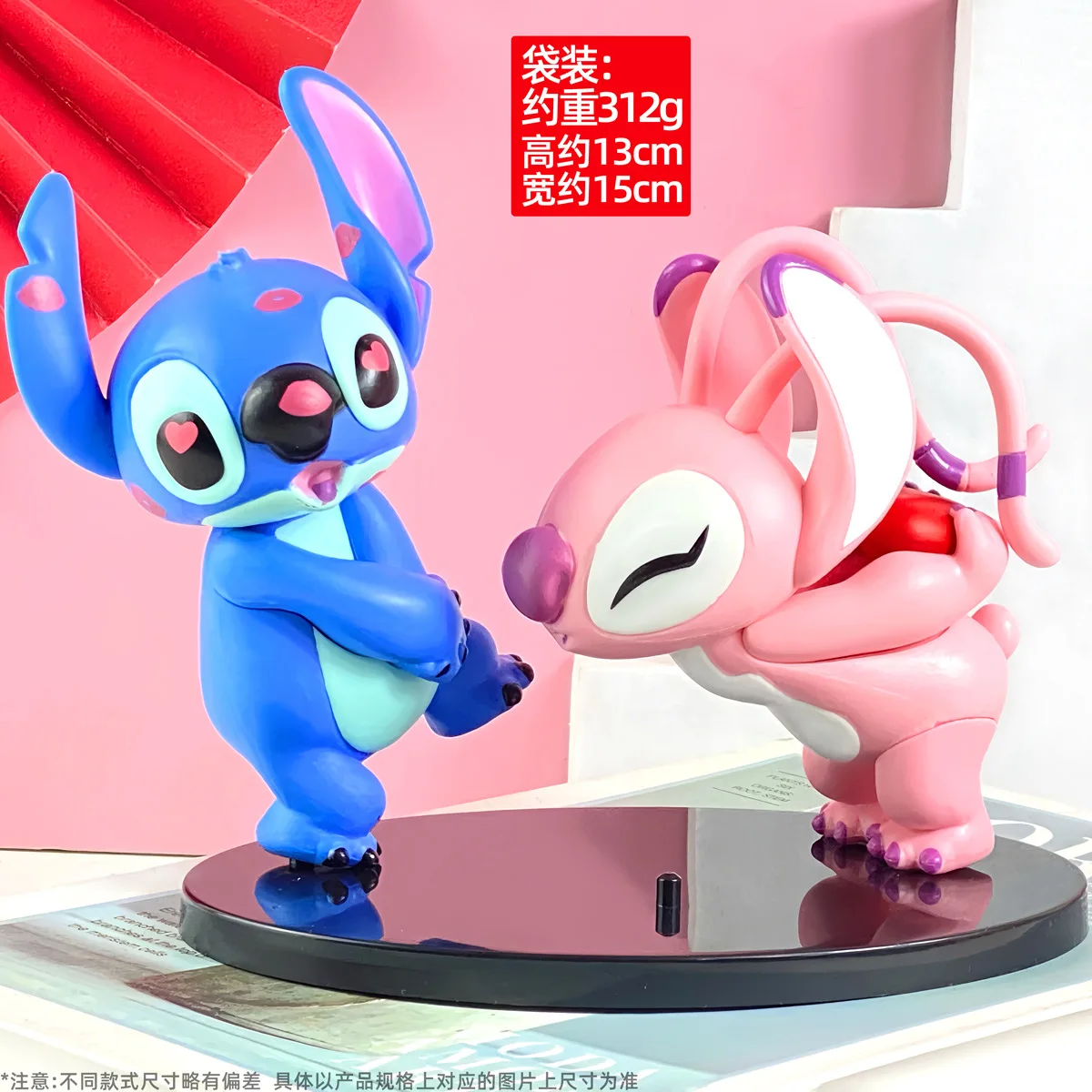 Disney Stitch lalka Model cartoon stitch Action figurki Anime urocza kreskówka zimowa seria opowieści ozdoby na biurko pokoju lalki