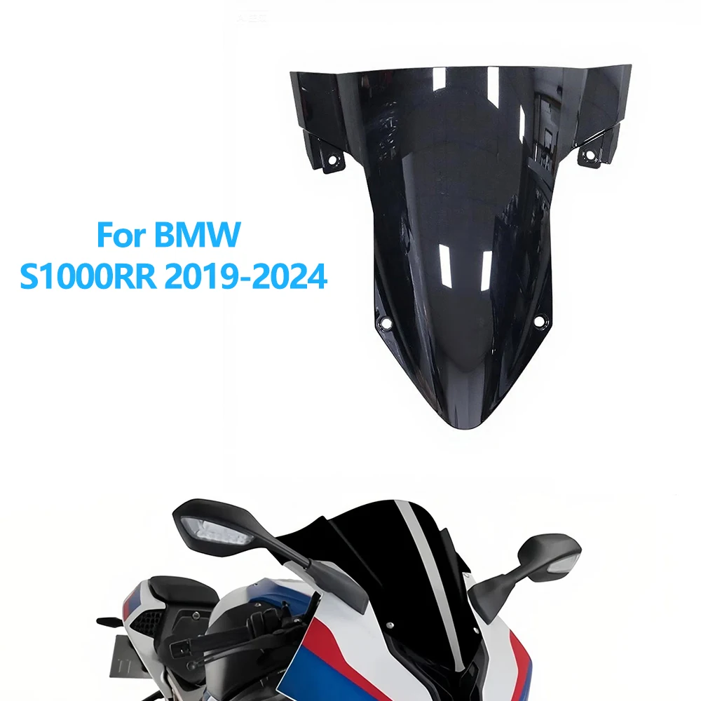 

Double Bubble Windshield For BMW S1000RR S1000 1000RR 2019-2024 2023 2022 WindScreen Motorcycle Accessories Fairing Deflector