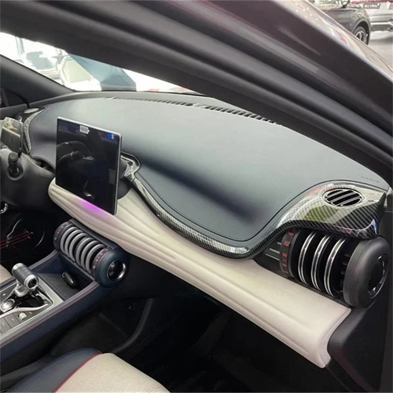 

WELKINRY For BYD ATTO 3 2022-2026 Yuan Plus ABS Plastic Front Car Console Table Air Conditioning Vent Outlet Decorative Trim