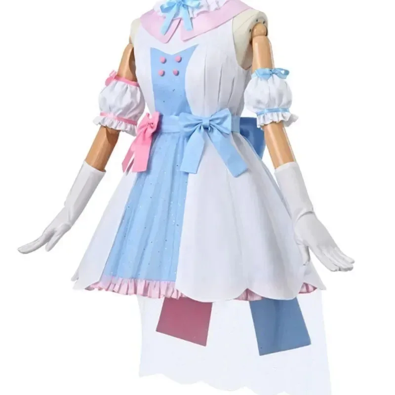 

111 www LoveLive SuperStar Tiny Stars Liella Shibuya Kanon Косплей Костюм Синее Платье Парик Юбка Лолиты Униформа Перчатки Шпилька для волос Ac