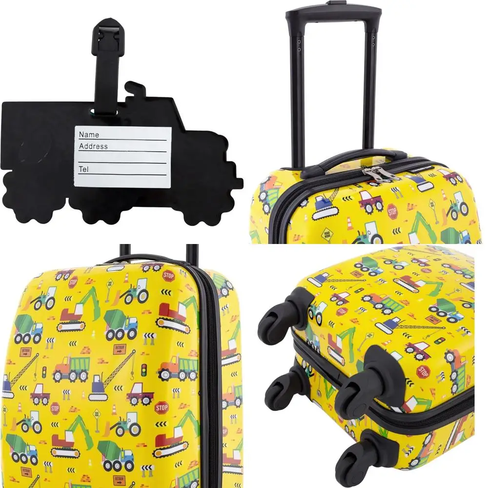 

Детский комплект багажа из 5 предметов с тематикой автомобилей