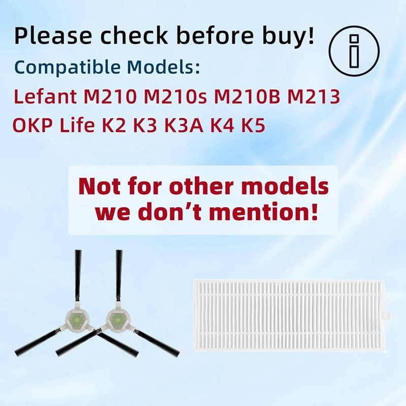 Replacement Accessories As Shown Plastic For Lefant M210 M210S M210B M213,For OKP Life K2 K3 K3A K4 K5 Robot Vacuum Cleaner