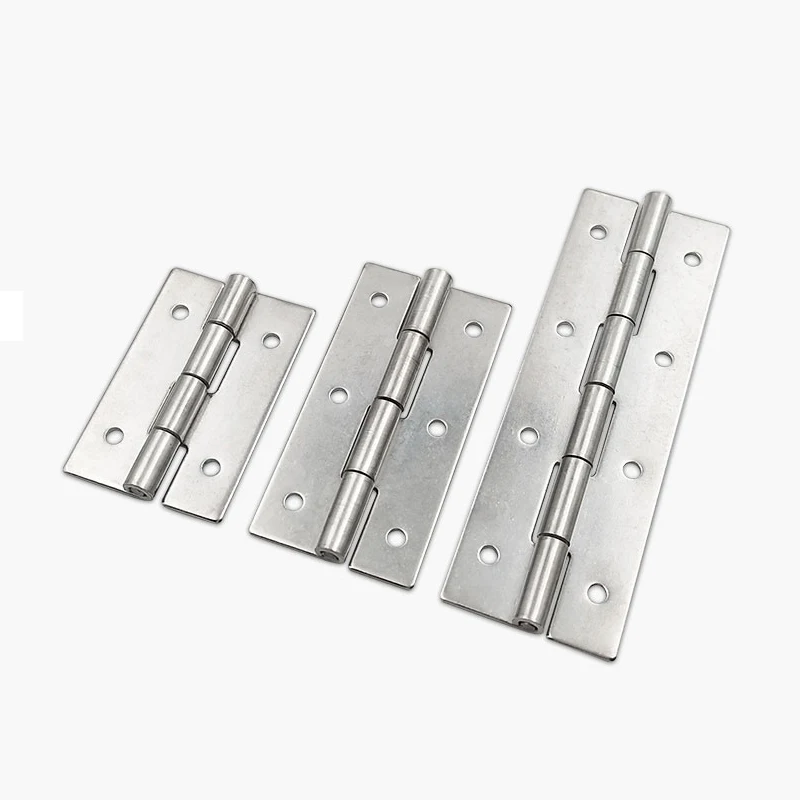 HHKS25/30/40/50/65/75/90/100 Stainless Steel 304 Butterfly Hinge Industrial Flat Small And Narrow Hinge Stainless Steel 10pcs