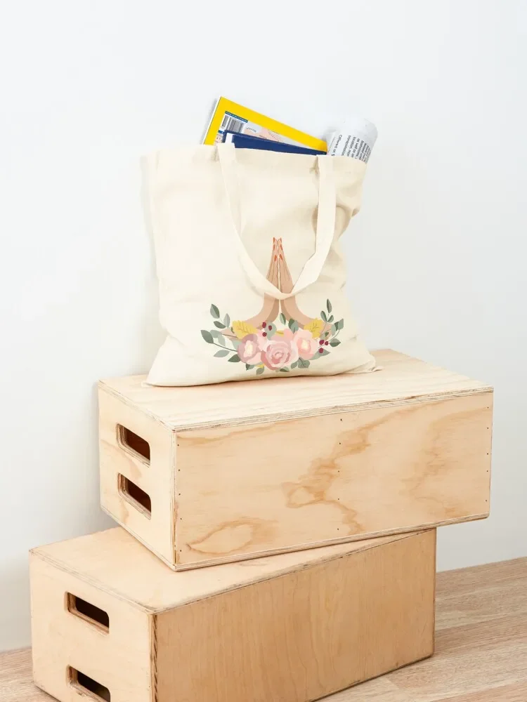 Namaste Yoga Flowers Tote Bag borsa da donna borsa shopping in tela shopping Lady