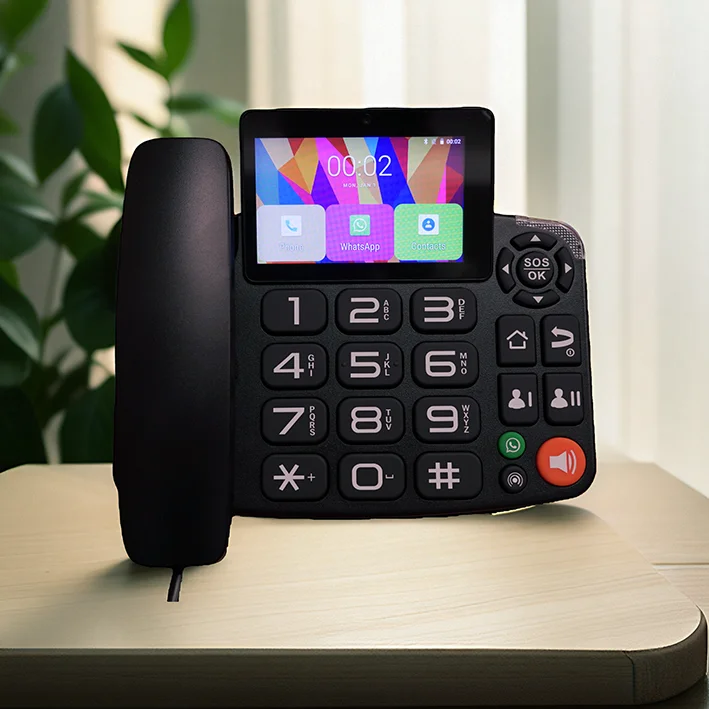 

4G Landline Phone Google Play 3G+32G Android 9.0 Multi-Language IOT Remote Control for home hotel office