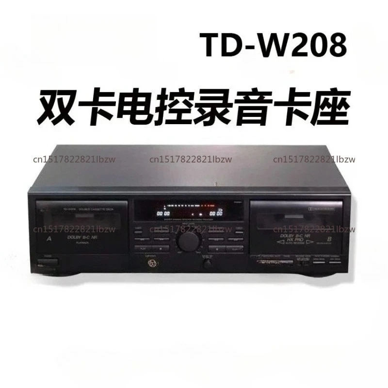 Dual Cassette Deck Recorder 2-Way Tape Deck Player with Auto Reverse Hi-Fi Stereo Sound Vintage Audio Equipment