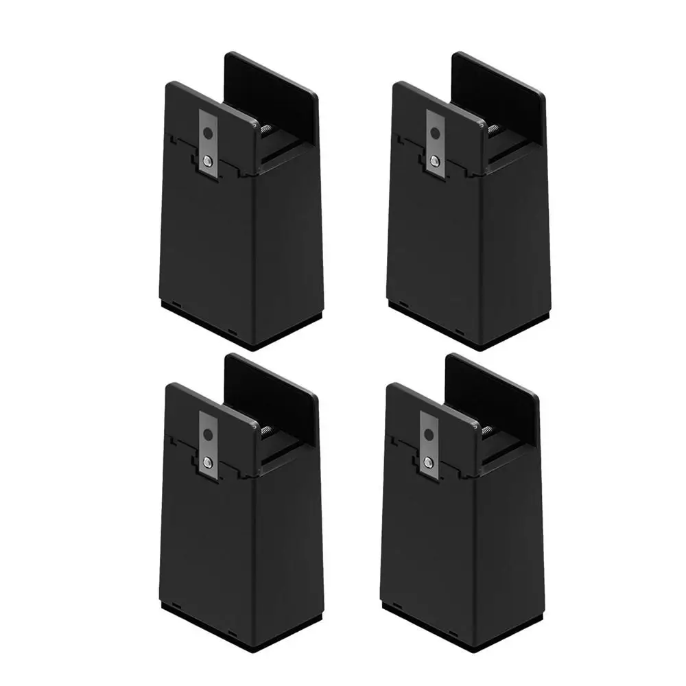 4Pcs Convenient Wear-resistant Anti-Slip Mute Waterproof Table Leg Pad Chair Feet Riser Furniture Risers With Screw Clamp