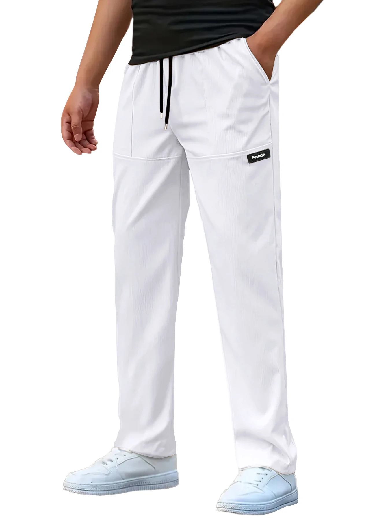 Men's Lightweight Pants Casual Loose Sports Trousers Men Casual Thin Straight Leg Pants Male Fashion Outdoor Joggers Pants