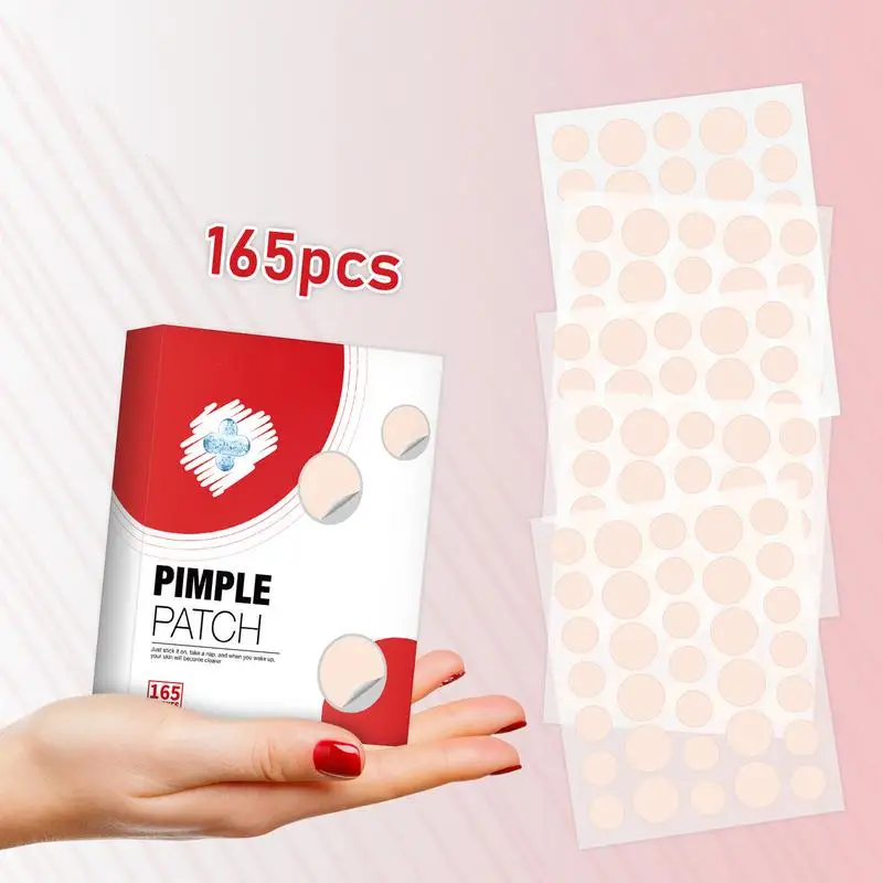 165 Pcs Gezichtsverzorging Acne Puistje Onzichtbare Professionele Genezing Absorberende Spotsticker Bedekking Voor Mannen Puistjes