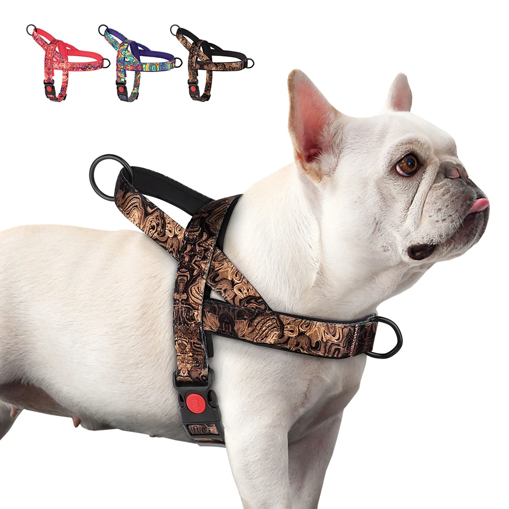 No Pull Dog Harness Adjustable Nylon Dogs Training Harness Vest For Small Medium Large Dogs Pitbull German Shepherd Bulldog