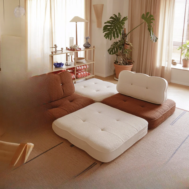 Cookie Lazy Sofa, Living Room, Bedroom, Balcony, Sleepable, Lying Single Person, Foldable Combination Tofu Block