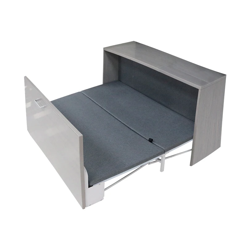 Office Wall Bed Murphy Bed with Desk Space Saving Wholesale Folding Metal Bedroom Furniture Iron Foldable Bed Modern - view 5