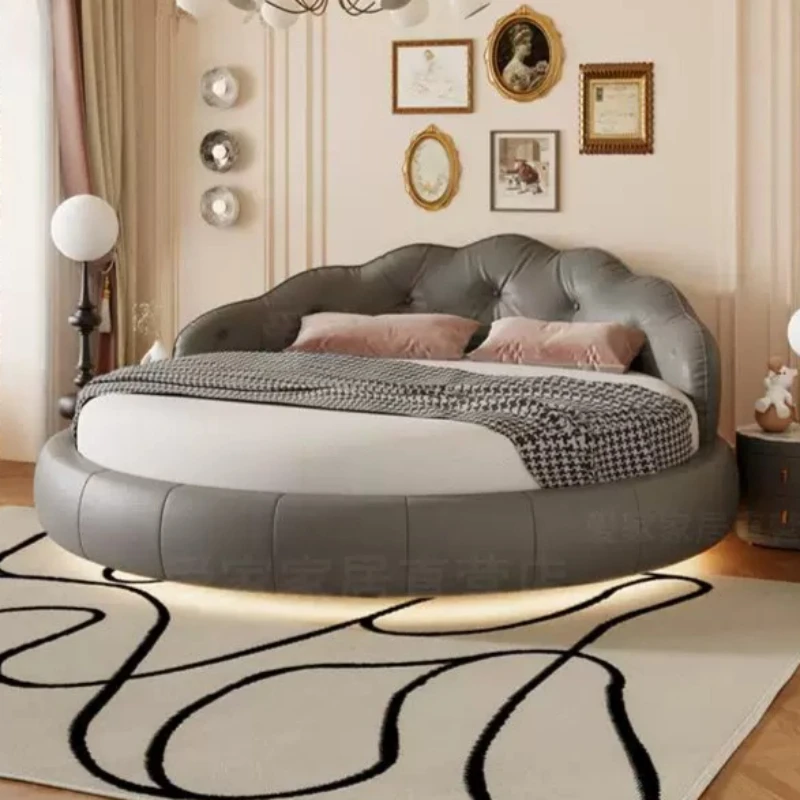 Leather Frames Beds Clearance Daybed Sofa Double Beds Hotel Adults Wall Tatami Camas De Dormitorio Furniture Bedroom Sets
