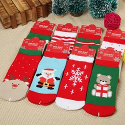 New Autumn Winter Socks for Children Baby Boy Girl Infant Christmas Socks Cotton Socks Cartoon Anti Slip Floor Newborn Socks