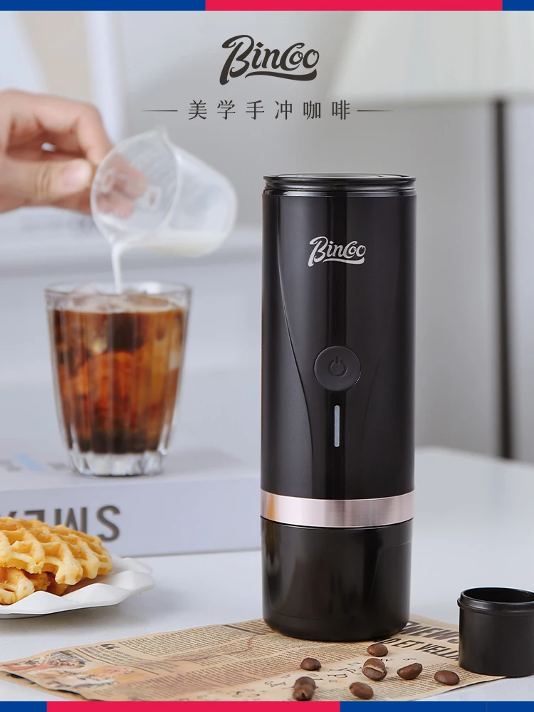 Electric Portable Coffee Maker Espresso Powder Capsules Dual Purpose Car Heating Outdoor Travel