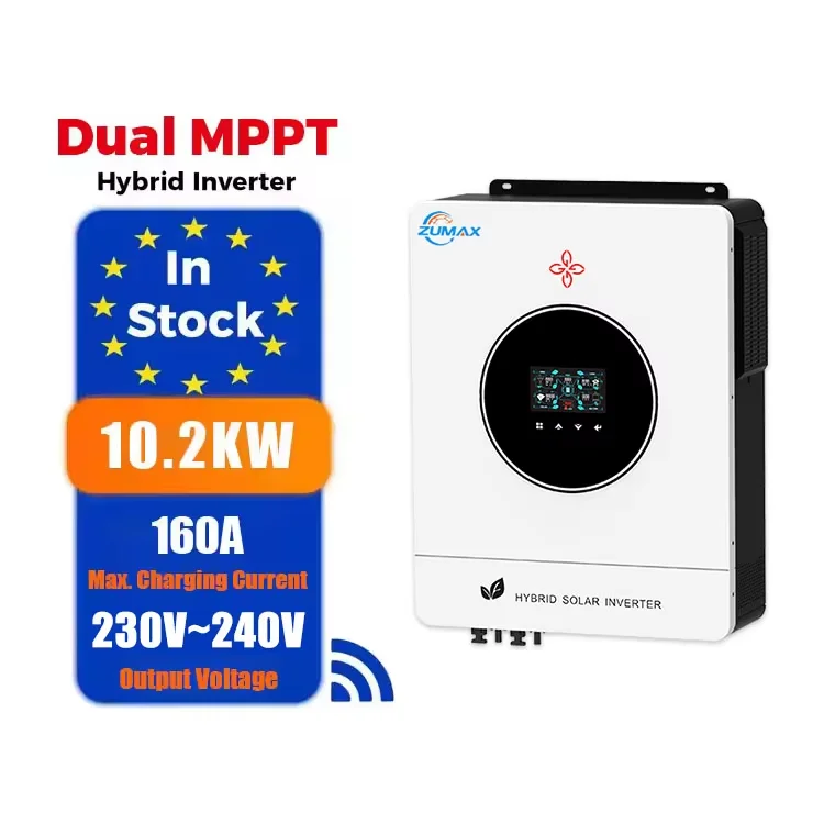 10KW Single Phase on off Grid Dual Output 6.2kw 8.2kw 10.2kw Save Sine Wave Hybrid Inverter with MPPT 160A