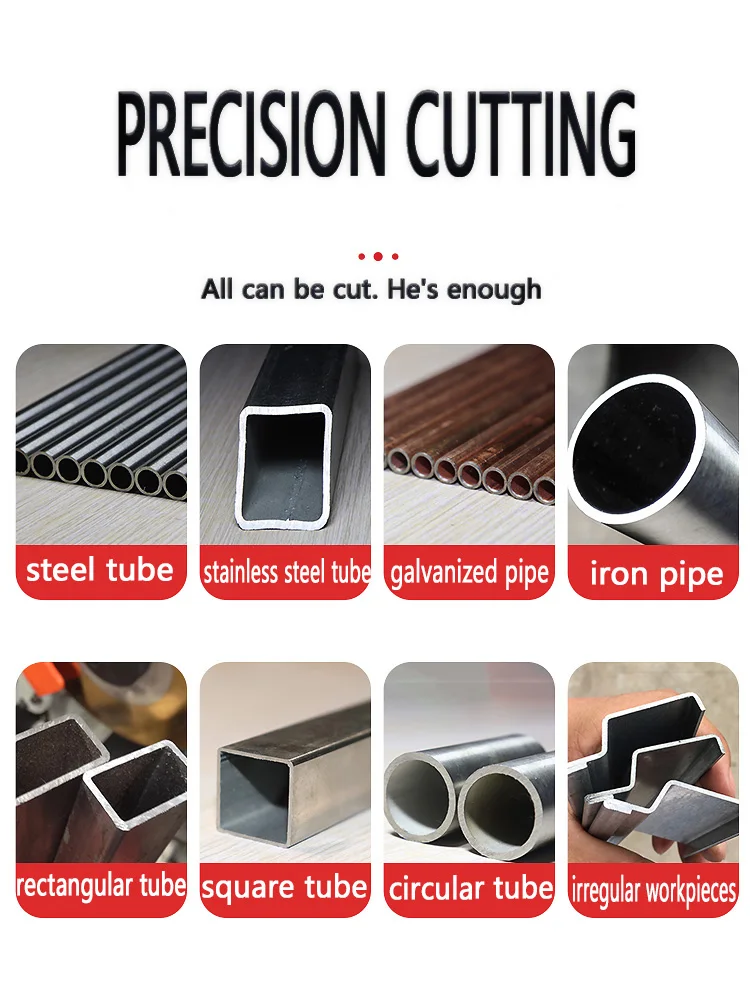 45/90 Degree Manual Pipe Cutting Machine Stainless Steel New Cutters Aluminum Circular Cold Saw Industrial Sewing Machine