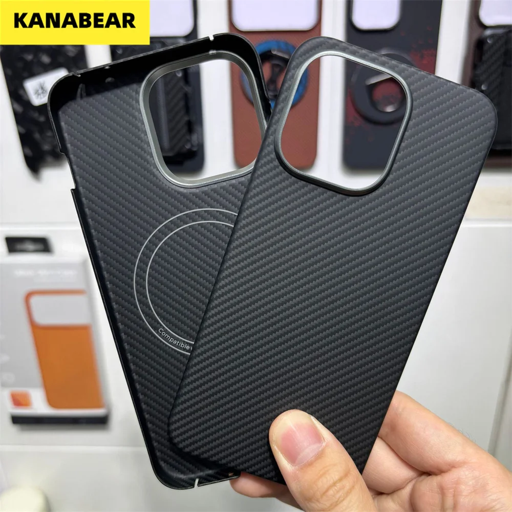 

Suitable for the Aramid fiber hard shell OnePlus 15T phone case, the Kevlar hard shell business magnetic attachment