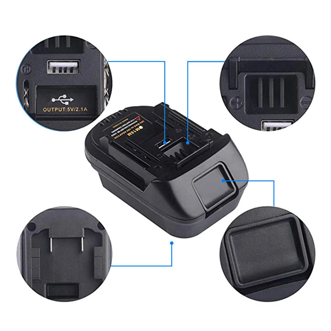 

DM18M Battery Convertor Adapter For Milwauke M18 For DEWA 20V Battery Convert To For 18V BL1830 BL1850 Battery