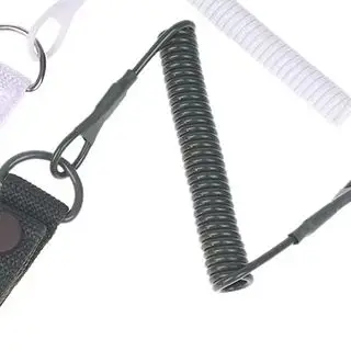 

1Pc Outdoor Anti-lost Elastic Lanyard Anti-theft Anti-cut Spring Seat Belt Rope Key Ring Flashlight Accessories