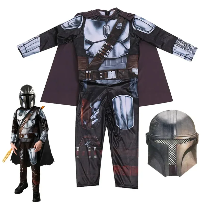 QQ8 Halloween Kids D-DarthS VaderS Costume The Force A-Awakens Kids Super Deluxe S-Stormtroopers Costume M-mandalorianing Se5Lk￥