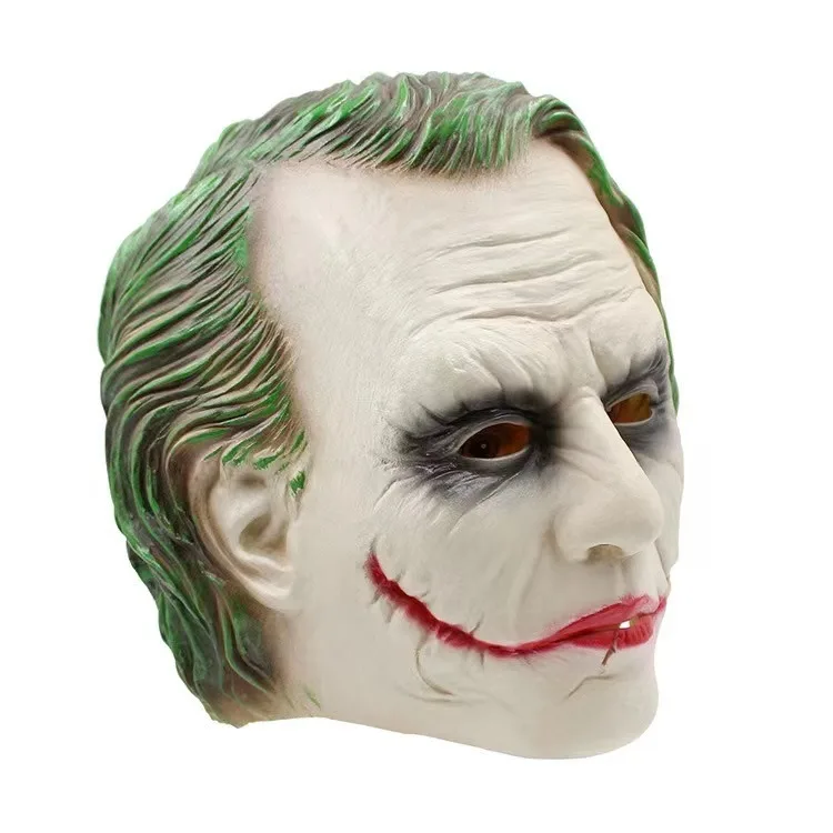 Movie Clown Fleck Cosplay Mask Halloween Adult Wear Face Shield Festival Party Masquerade Prank Full Head Covering