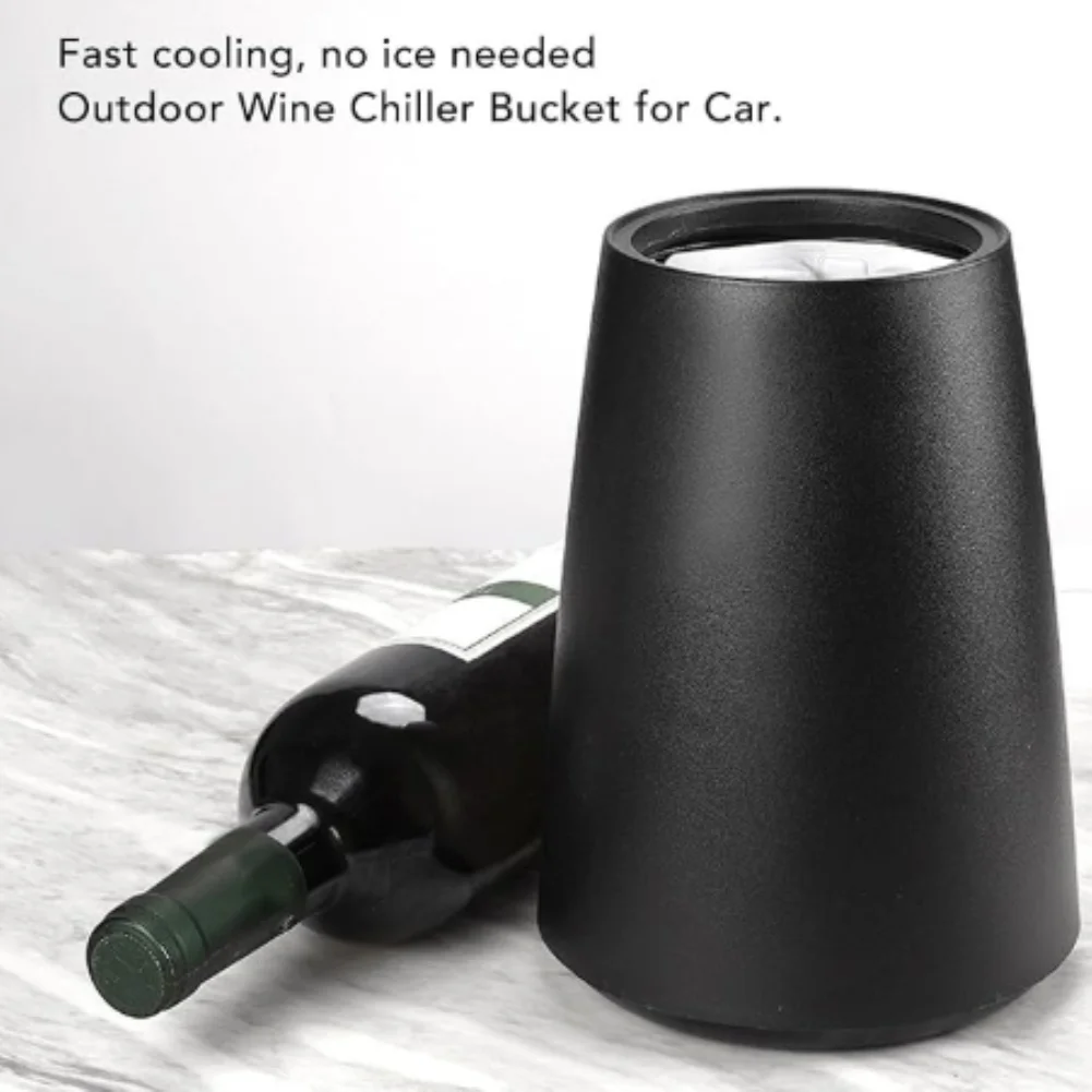 Portable Sparkling Wine Chiller for For champagne - Fast Cooling Ice Bucket with Built-in Gel for Mess-Free Chilling Anywhere