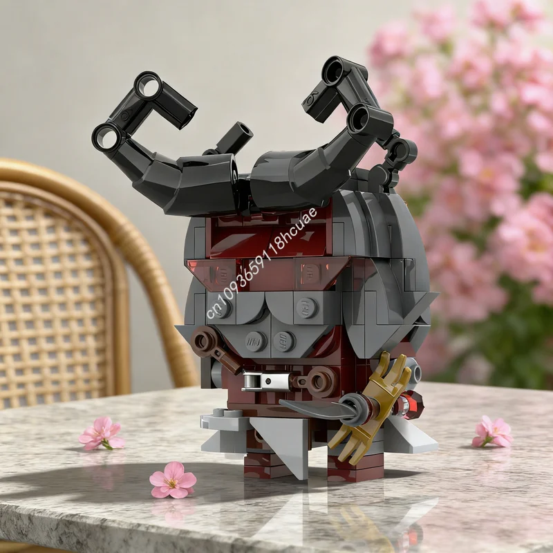 

194pcs MOC Fallen Barbarian Dice Throne Brickheadz Model Building Blocks Festival Gifts Architecture DIY Creative Toy Idea