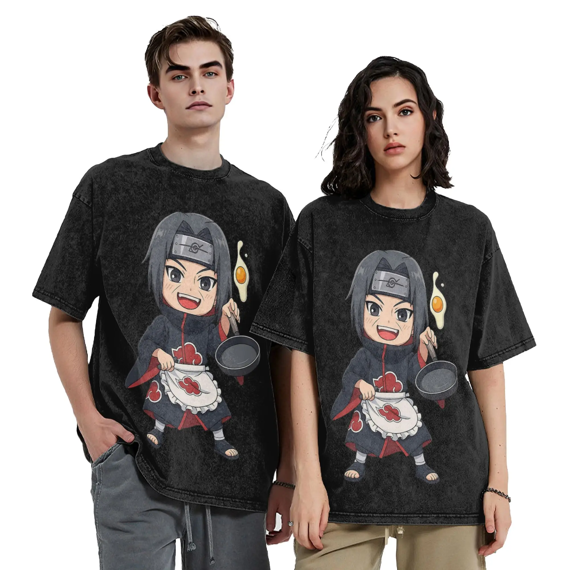 How do you like your eggs Narutoes Anime T Shirts Hip Hop Washed  Oversize T-Shirt Novelty for Men Women Tops Streetwear  Tees