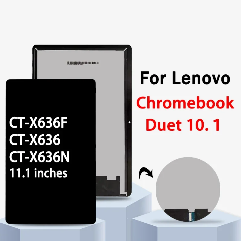 

10.1"Screen For Lenovo Chromebook Duet CT-X636F CT-X636N CT-X636 LCD Display Touch Screen Digitizer Assembly X636 Display