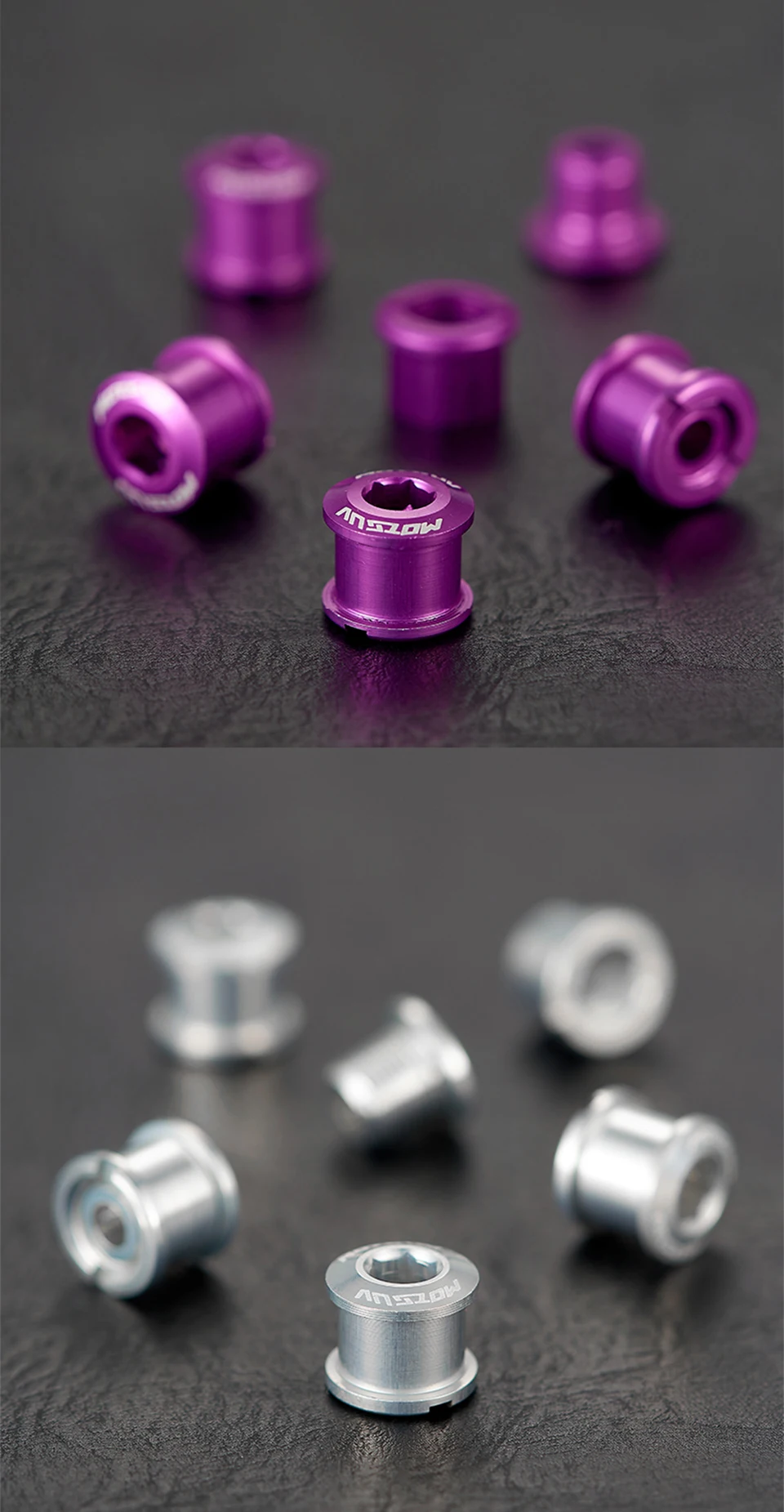MOTSUV 4pc/5pc Bike Chainring Bolts Road MTB Plate Screws Single/double Crankset Bolts 4.9/6.4mm Chainwheel Screw Crank Part