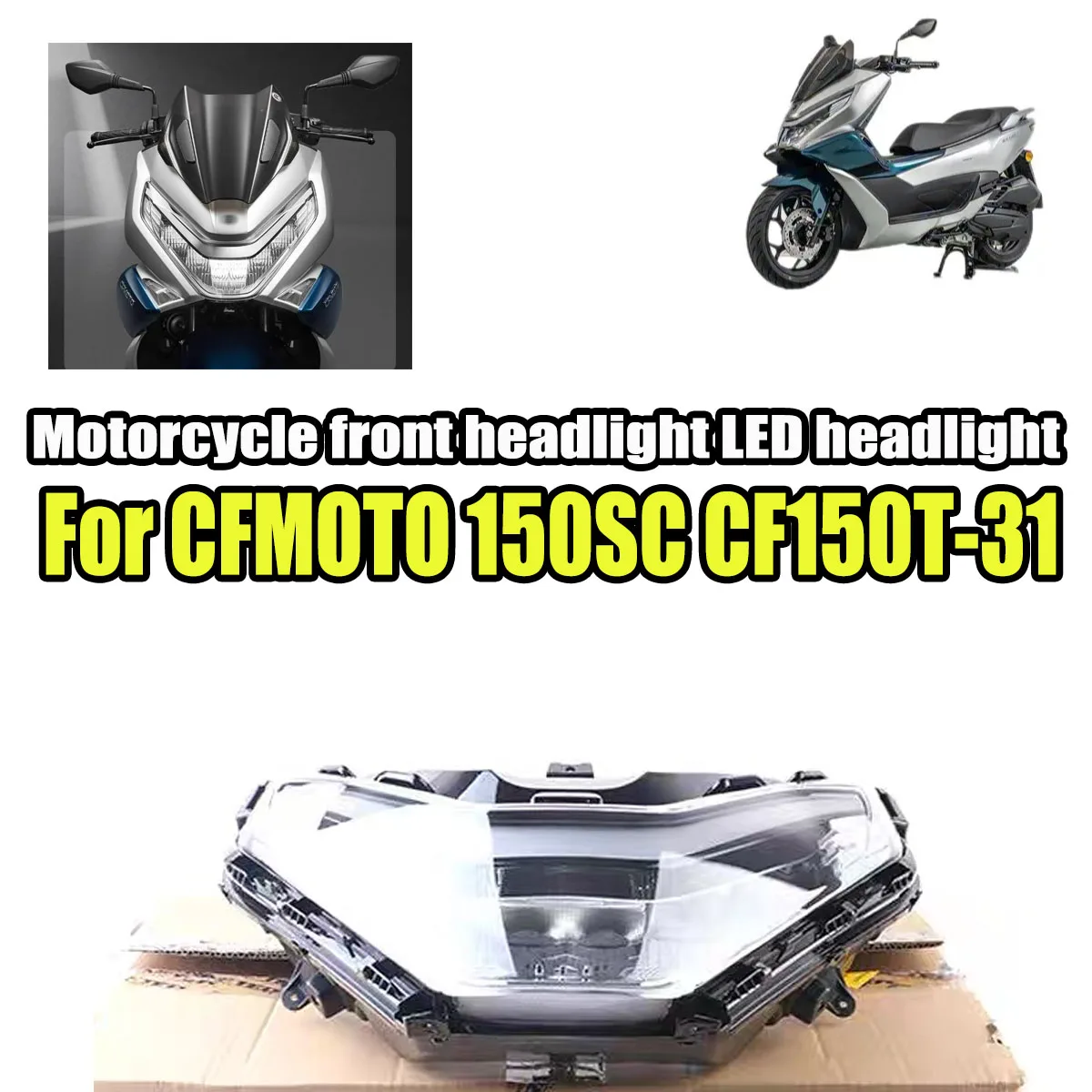 Motorcycle headlights original parts front fairing headlight assembly Fit For CF MOTO 150SC SC 150 CF150T-31