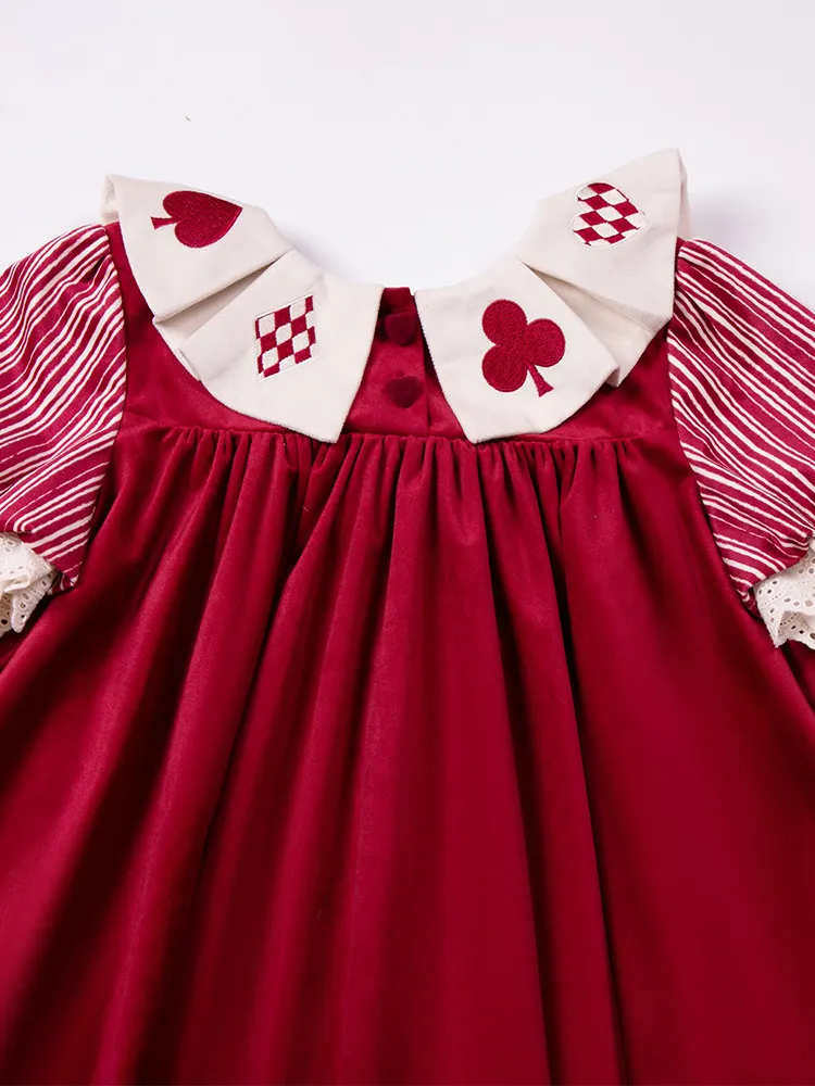 With Puji Letter And Poem · Doll Mask Clown Op Loose Sack Dress Japanese Lolita Retro Gothic Cute Princess Dress Set view 4
