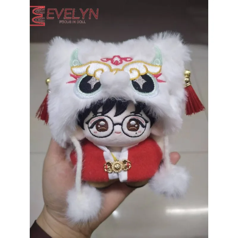 Evelyn Ropa de muñeca de algodón de 10CM, sombrero, conjunto de bolsa, lindos accesorios de decoración de muñecas, juguetes para niños