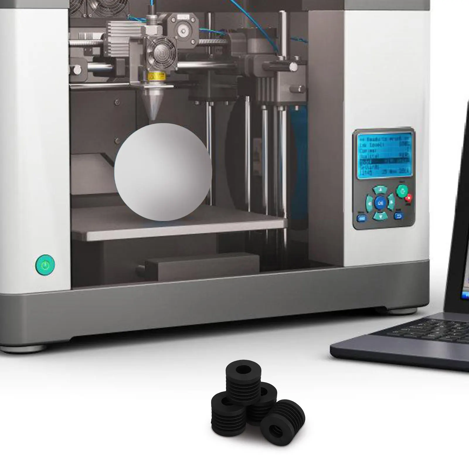 

Комплект из 4 силиконовых подставок для 3D-принтера: антивибрационные демпферы, шумопоглощающие стабилизаторы для всех моделей