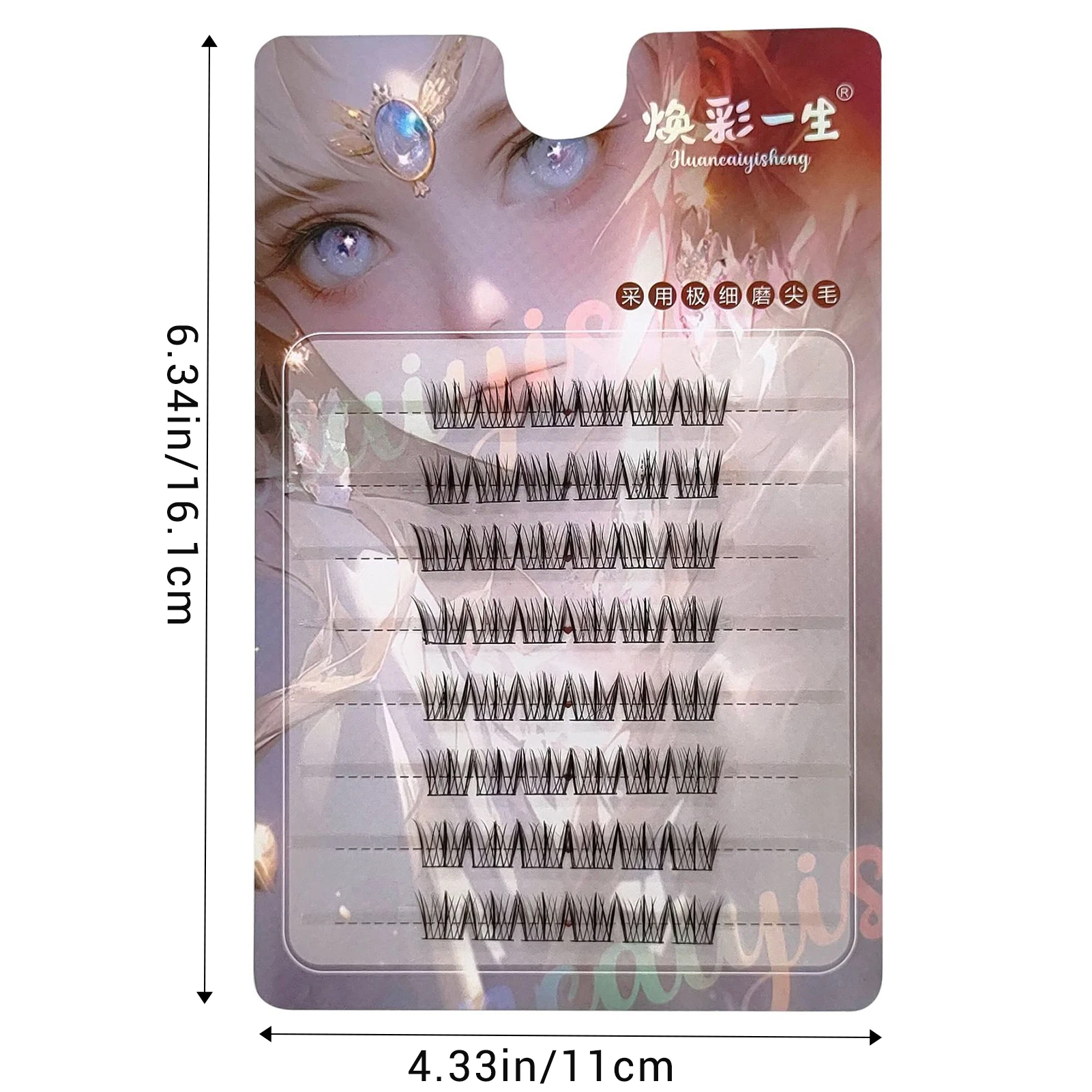 Simulation Grafted False Eyelashes Korean Women Cosplay Thick Stage Natural Eyelashes for Daily Party Extension Makeup