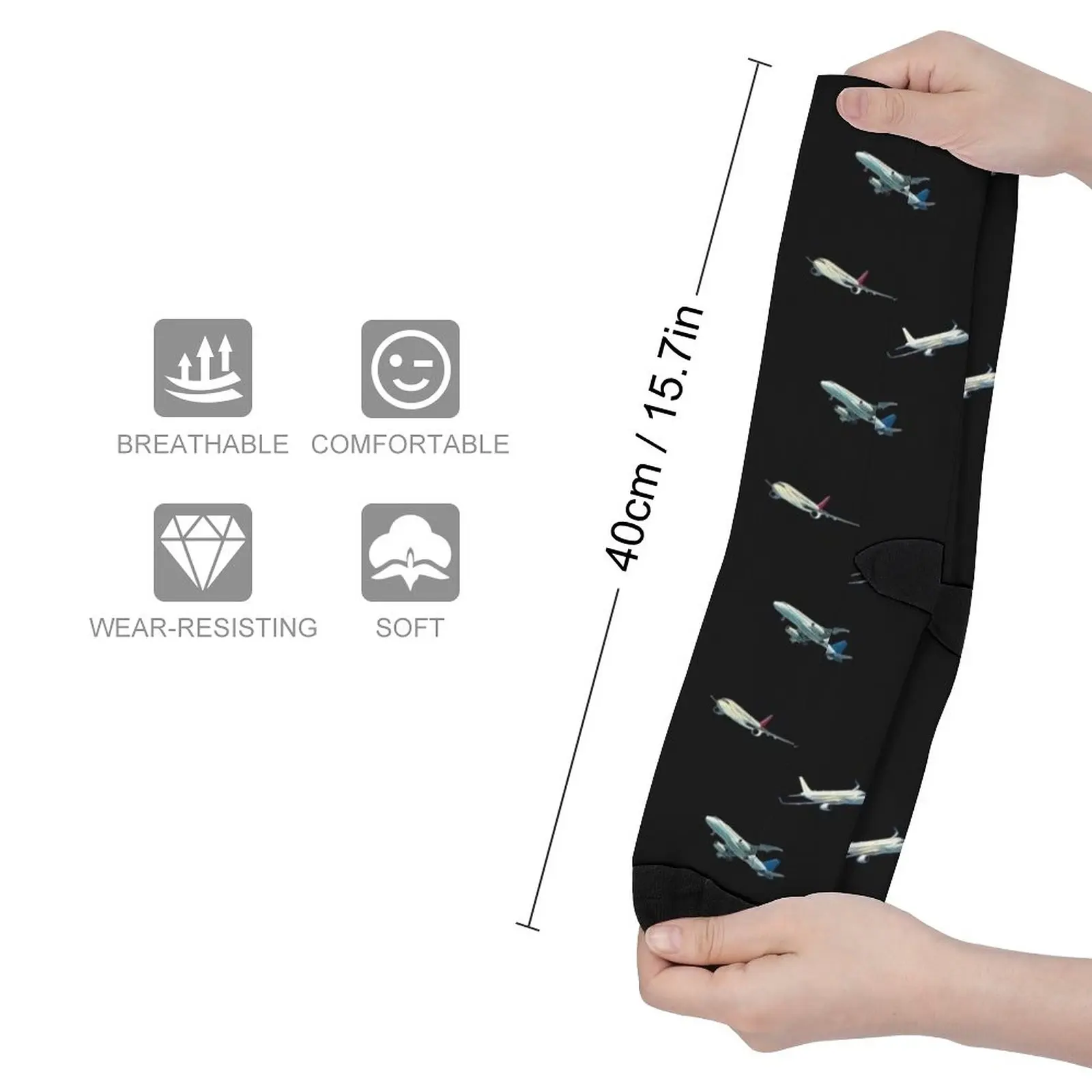 Airplane Pattern Socks Socks female socks Men's