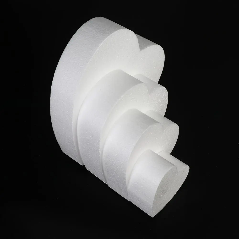 4/6/8/10 inch Kitchen Accessories Sugarcraft Dummy Party DIY Practice Model Cake Foam Mould Round Polystyrene Styrofoam