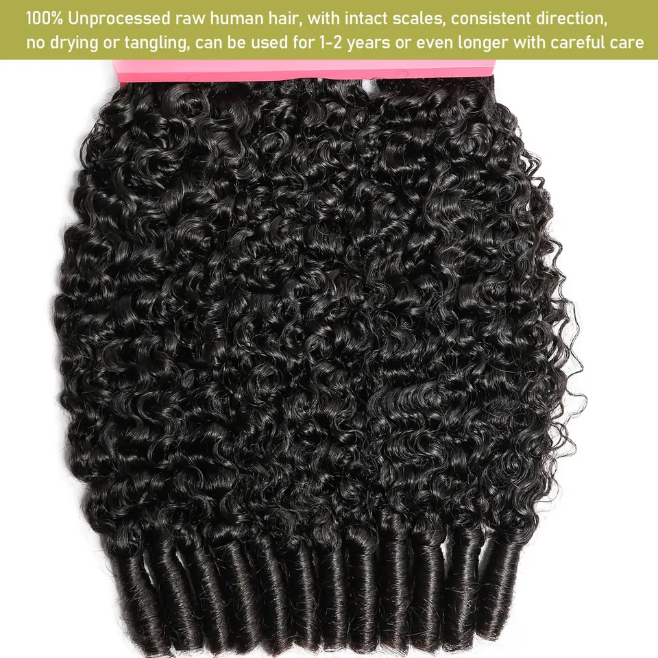 15A rizos birmanos, paquetes de cabello humano virgen, extensiones de cabello crudo birmano vietnamita, rizos espirales 3C4A, paquetes de 1/3/4 piezas 3