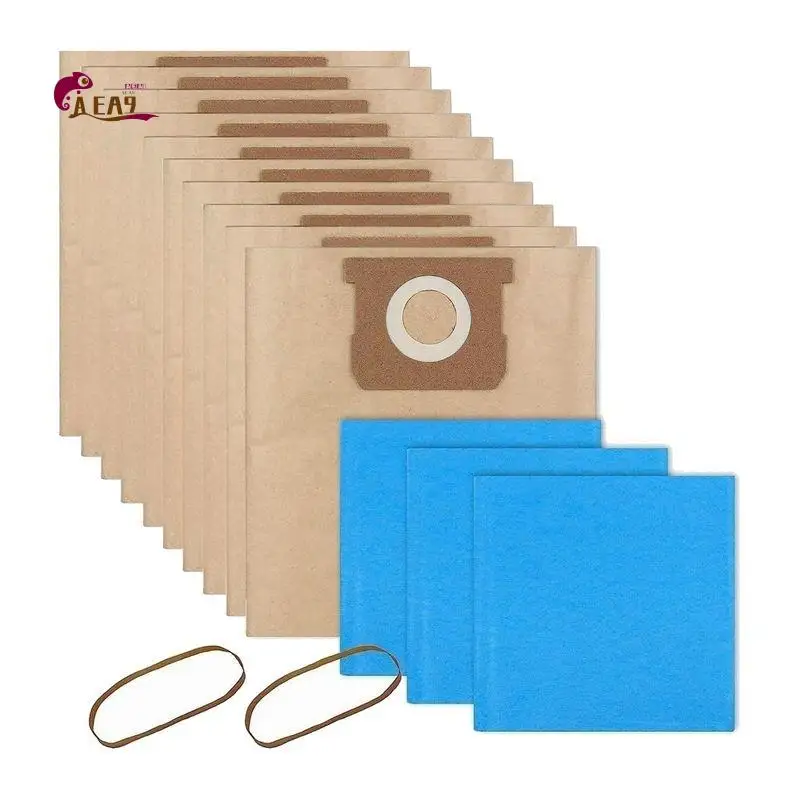 AEA9-19-3100 Vac Bags Compatible For 5 To 6 Gallon Wet Dry Vacuum, Dry Vacuum Cleaners Disposable And Reusable