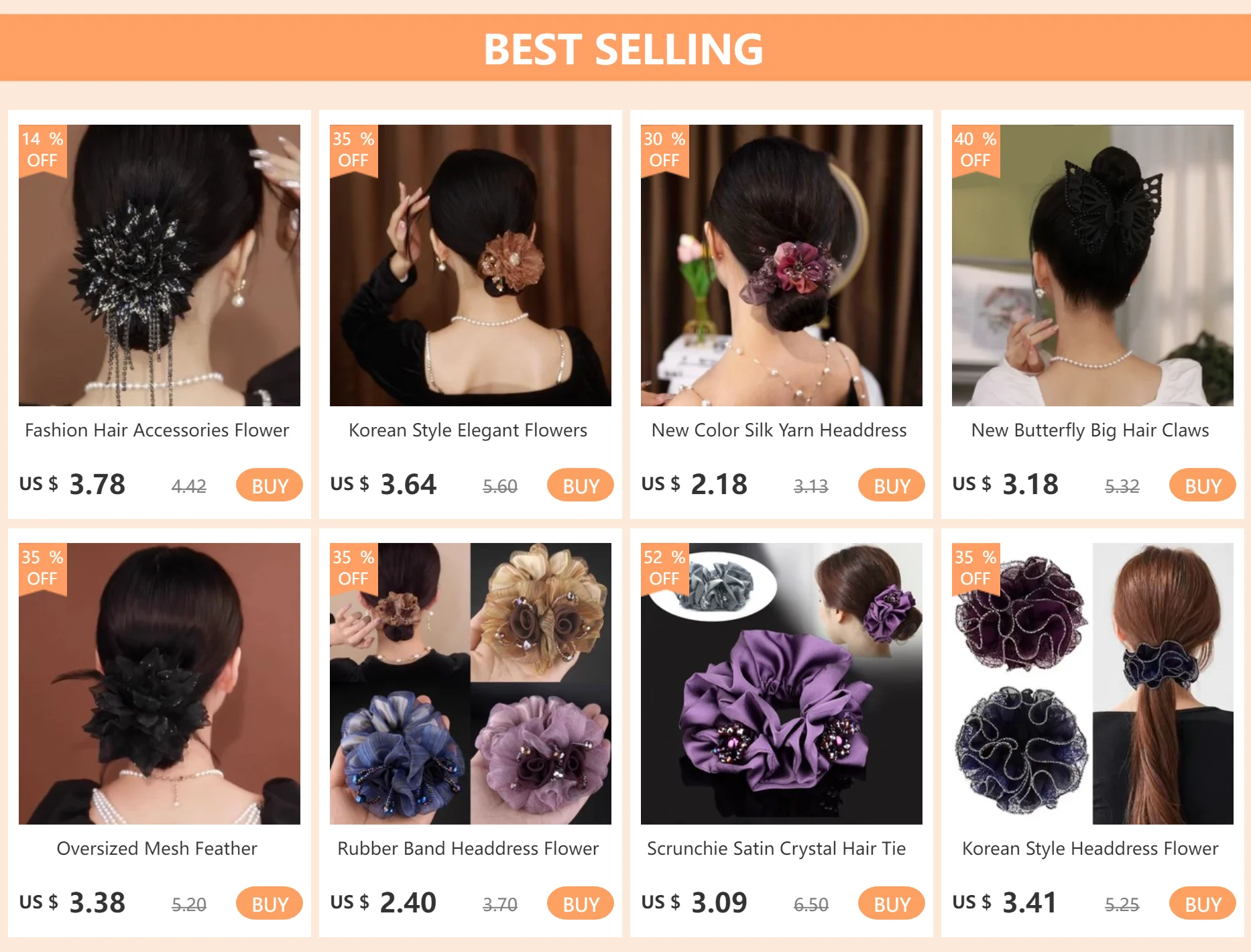 Gummiband Kopfschmuck Blume Haar Seil Elegante Frau Hochsteckfrisur Pferdeschwanz Elastische Große Scrunchie Haar Zubehör für Frauen – Detail 1