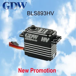 GDW BLS893HV All Metal Shell Steering Gear 38kg Big Torque HV Standard Digital Brushless Servo For RC Car/Helicopter/ Fixed Wing