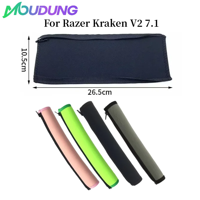 

MOUDUNG Universal Headphone Headband Cover For Razer Kraken V2 7.1 Headphone Headband Protector with Zipper