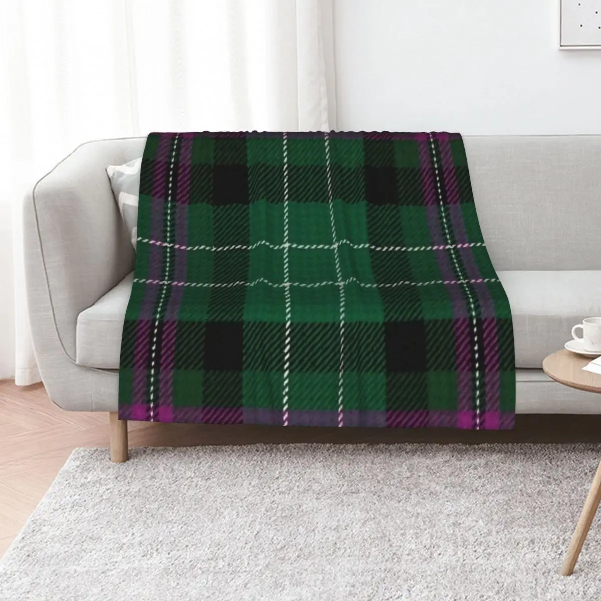 

Hibernian tartan Throw Blanket Cozy Throw Blanket for Bed Sofa Chair