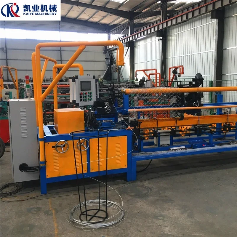 Chain Link Fence Machine in Metal Metallurgy Machinery Streamlined Wire Mesh Weaving System: Gabion Boxes, Fencing