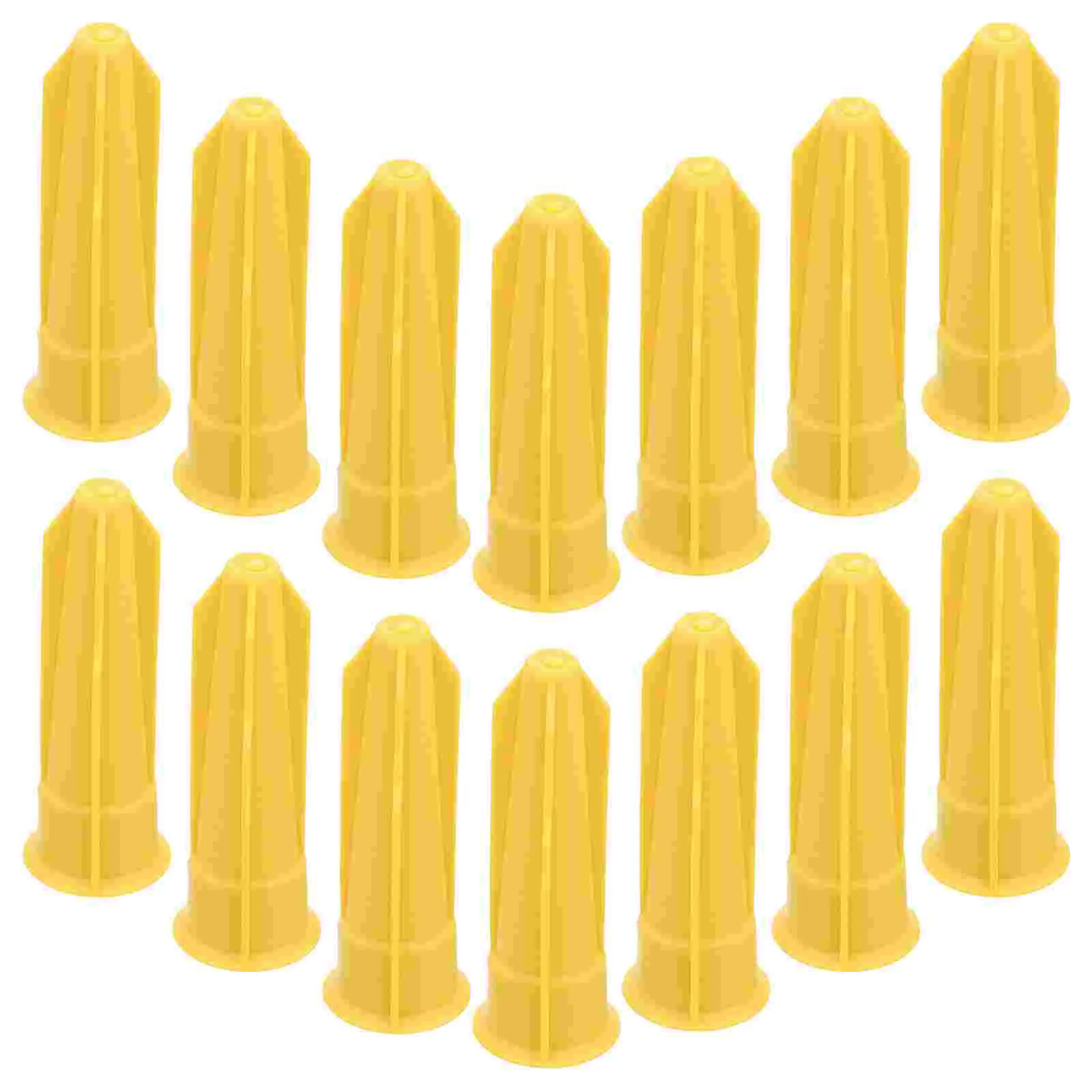 24 Pcs Caulk Door and Window Caulking Saver Sealing Caps Yellow Plastic