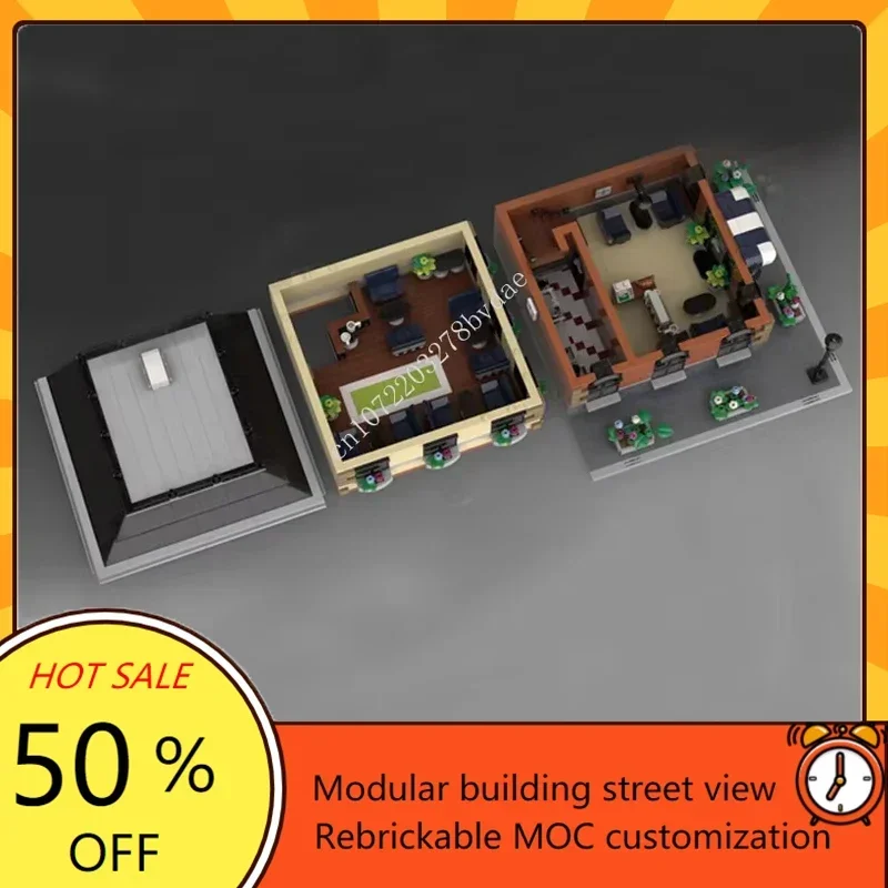 8571 pièces MOC Hot City ensemble de Station de chemin de fer allemand-bricolage technologie d'assemblage créative modèle Puzzle de noël jouet d'anniversaire cadeau