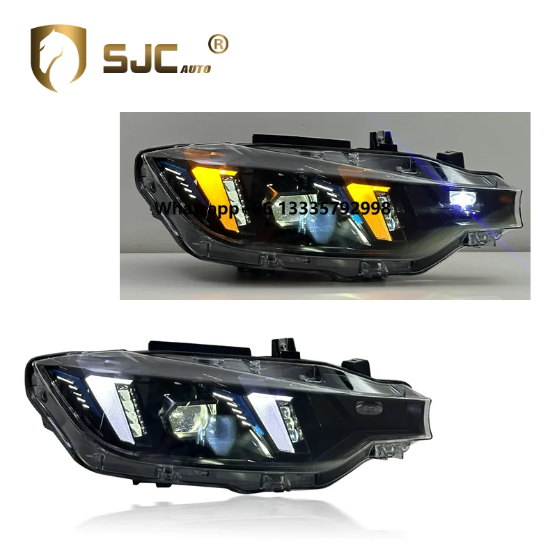 

SJC Auto Car Accessory Head Light for BMW3 Series F30 Modified Snake Eye LED Daytime Running Light Headlamp Assembly 2013-2018