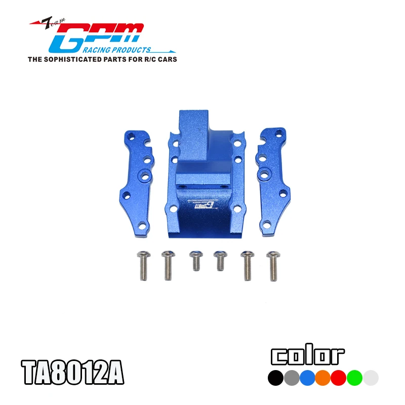 GPM Aluminum Front/Rear Gear Box Cover For TAMIY TA08 PRO 1/10 SCALE RADIO 4WD 58693